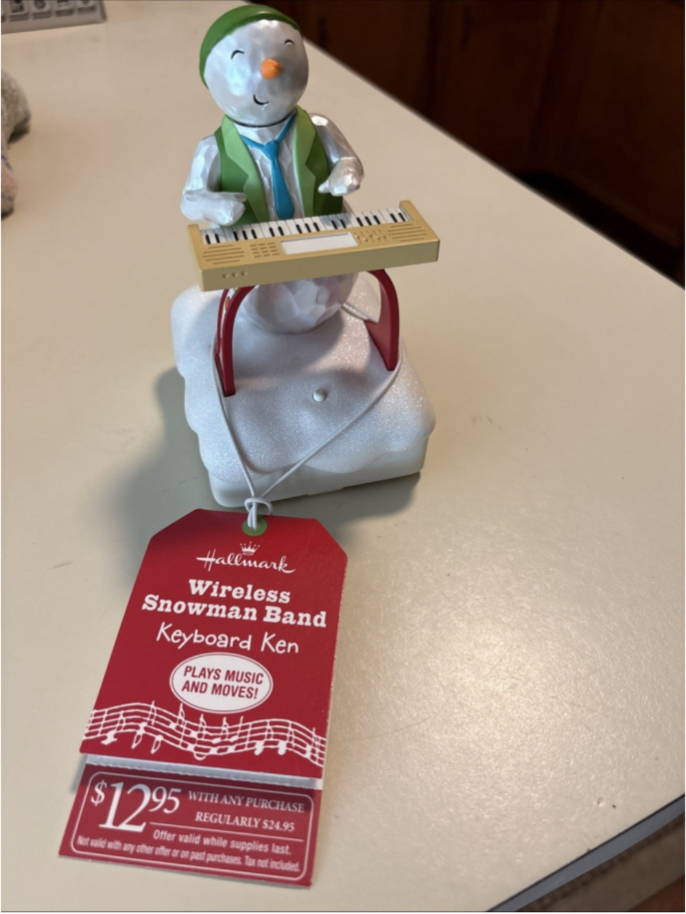 Hallmark Christmas Wireless Snowman Band “Keyboard Ken” NWT **tested